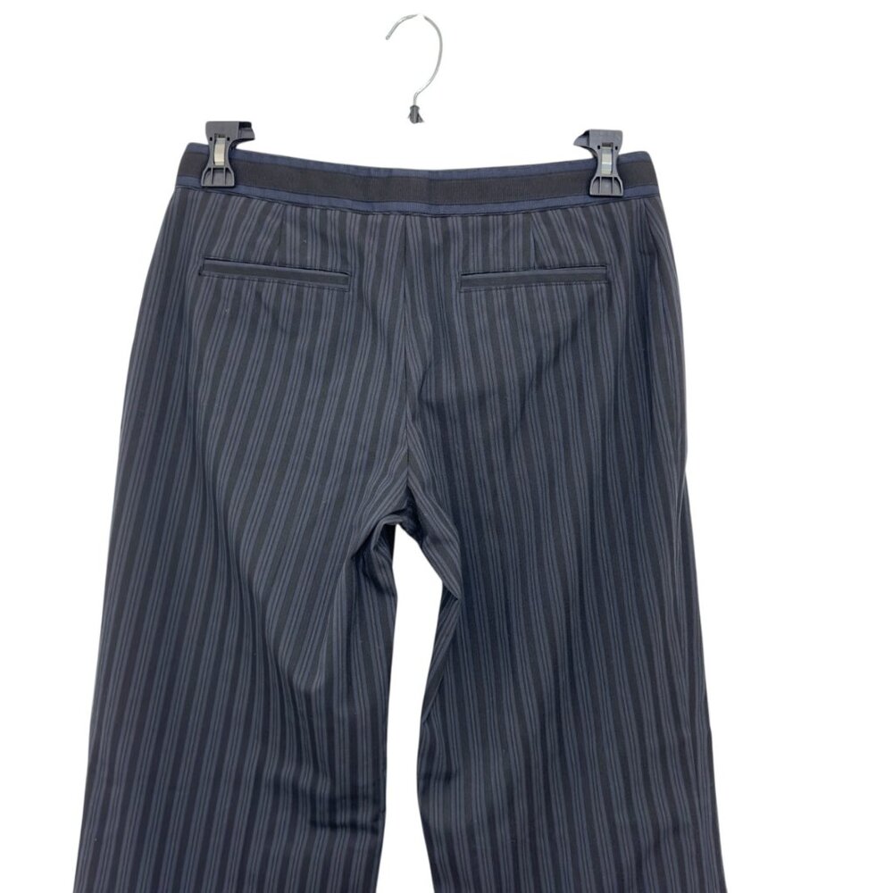 VINTAGE Nine West Cyndi Womens Black/Navy Striped Wide Legs Dress Pants SZ 6 - Picture 10 of 16